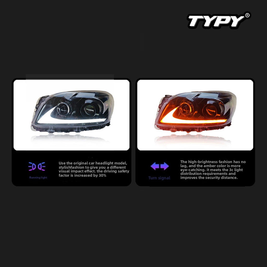 TYPY Car Headlight Assembly for Toyota RAV4 2009–2012 | Modified LED Projector Lens| Streamer Sequential Turn Signal | Custom LED Headlamp