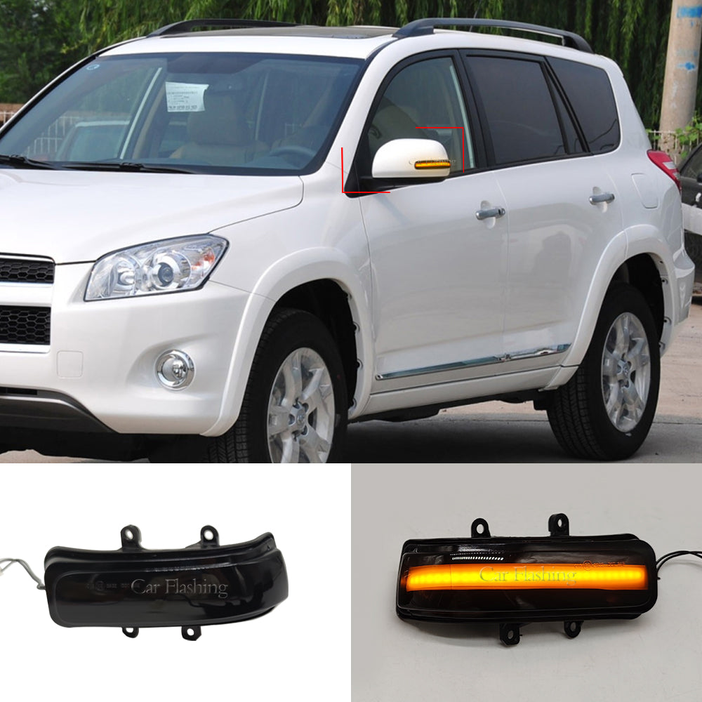 Side Mirror Indicator Dynamic LED Turn Signal Light for Toyota RAV4 XA30 (2006–2012) | Sequential Mirror Blinker | Plug & Play Replacement